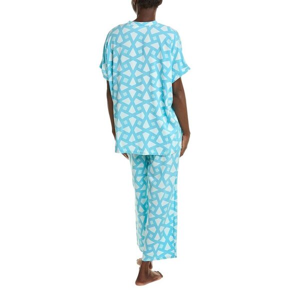 N Natori Womens  2Pc Pajama Set, Blue - Picture 2 of 3